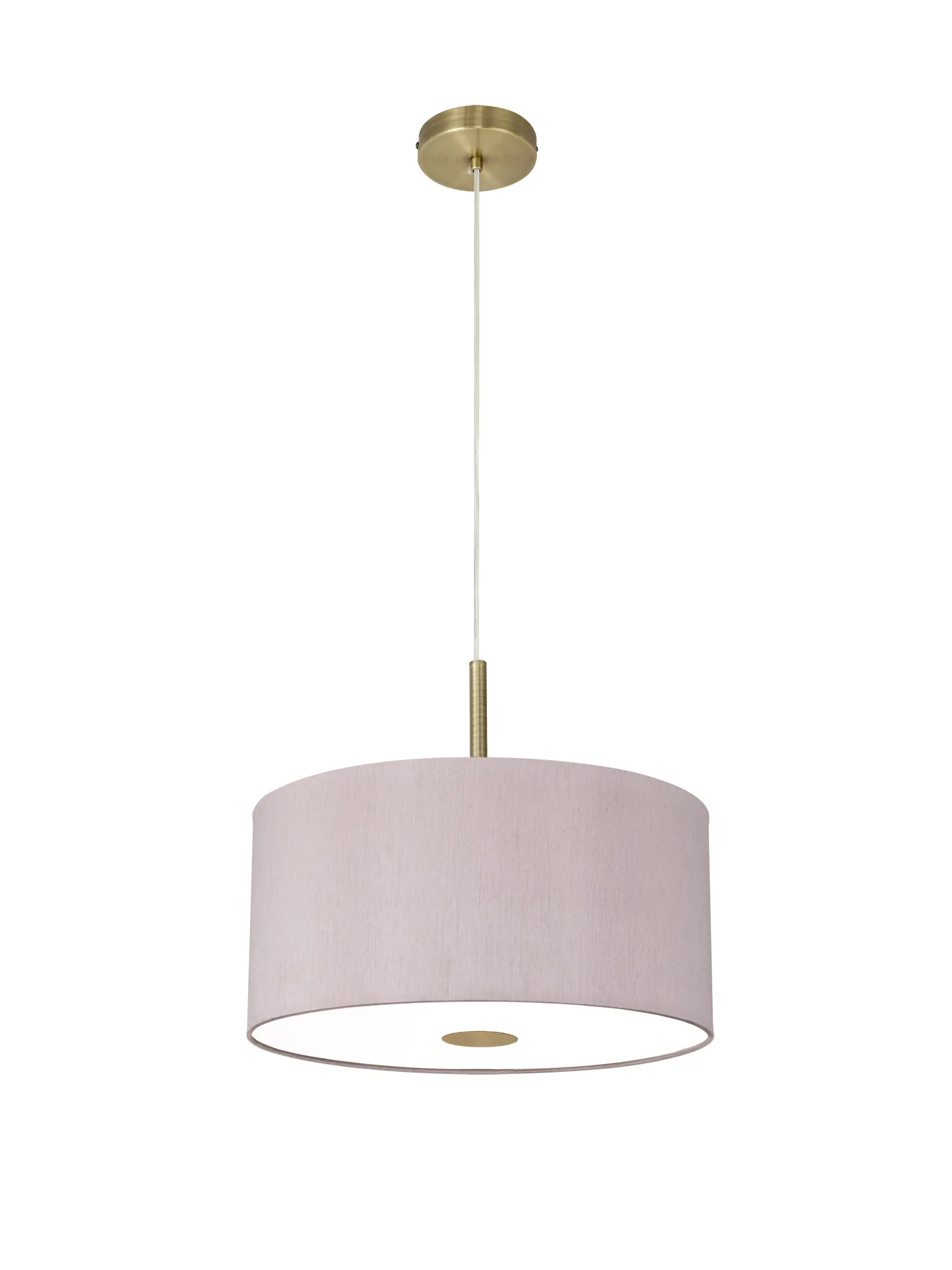 Baymont 40cm 5 Light Pendant Antique Brass, Taupe/Halo Gold, Frosted Diffuser DK0512  Deco Baymont AB TA